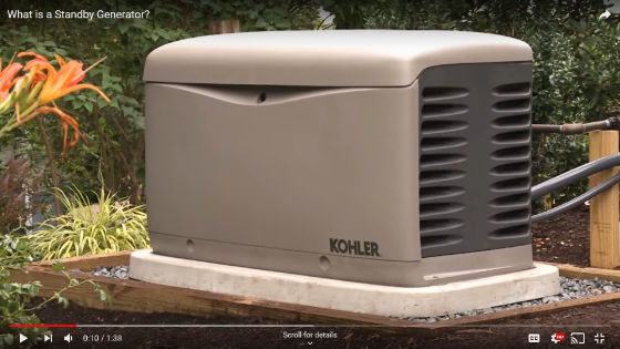 Kohler Stand By Generator Video